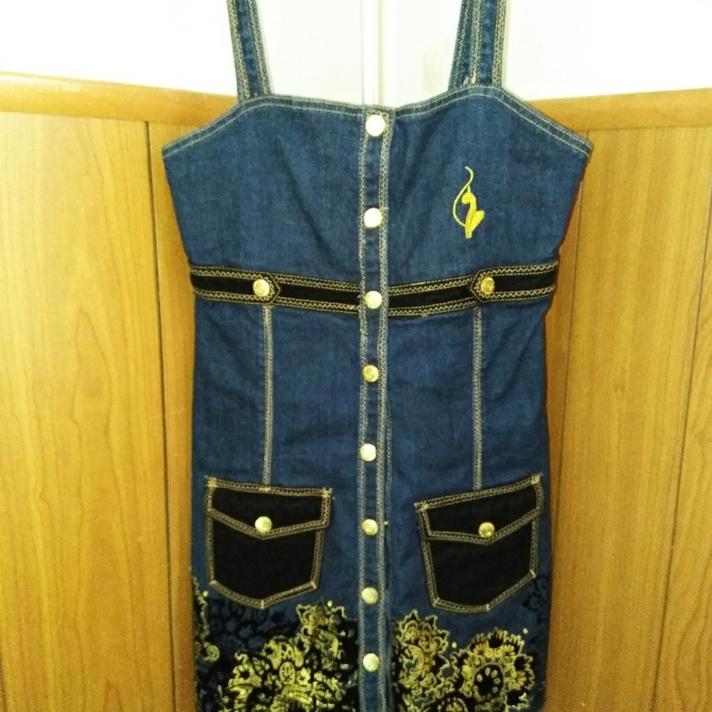 Gorgeous Baby Phat Jean Jumper Jr Dress